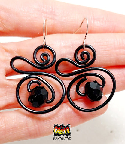 ORECCHINI COLORATI SPIRALE CON CRISTALLO