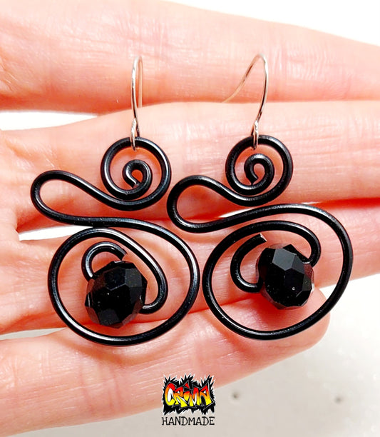 ORECCHINI COLORATI SPIRALE CON CRISTALLO